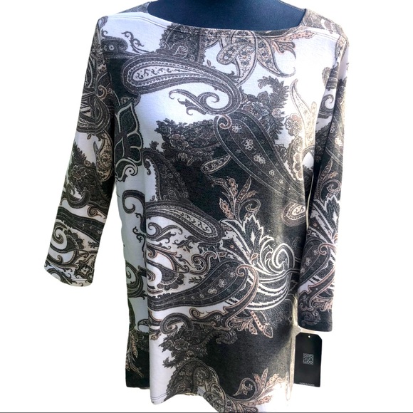 NWT Ciara Sun Woo Boat Neck Tunic - Picture 1 of 6